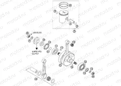 CRANKSHAFT, PISTON
