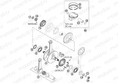 CRANKSHAFT, PISTON