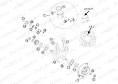 CRANKSHAFT, PISTON