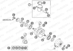 CRANKSHAFT, PISTON