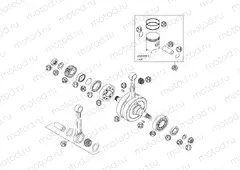 CRANKSHAFT, PISTON