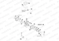 CRANKSHAFT, PISTON