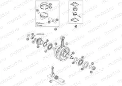 CRANKSHAFT, PISTON