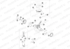 CRANKSHAFT, PISTON