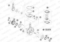 CRANKSHAFT, PISTON