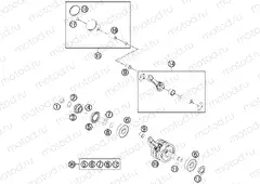 CRANKSHAFT, PISTON
