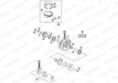 CRANKSHAFT, PISTON