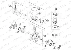 CRANKSHAFT, PISTON