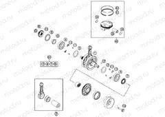 CRANKSHAFT, PISTON