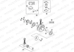 CRANKSHAFT, PISTON