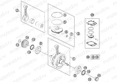 CRANKSHAFT, PISTON