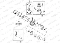 CRANKSHAFT, PISTON