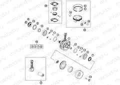 CRANKSHAFT, PISTON