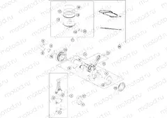 CRANKSHAFT, PISTON