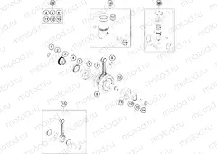 CRANKSHAFT, PISTON