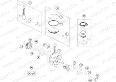 CRANKSHAFT, PISTON