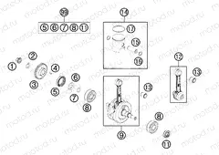 CRANKSHAFT, PISTON