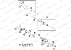 CRANKSHAFT, PISTON