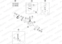 CRANKSHAFT, PISTON