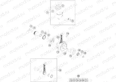 CRANKSHAFT, PISTON
