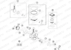 CRANKSHAFT, PISTON