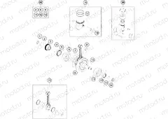 CRANKSHAFT, PISTON