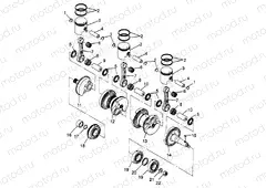 CRANKSHAFT & PISTON  SLX 780 B954287 (4933953395C001) | CRANKSHAFT & PISTON  SLX 780 B954287 (4933953395C001)