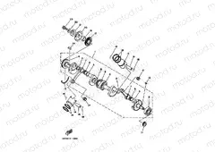 Crankshiyaft. Piston 1 (R / RS model)