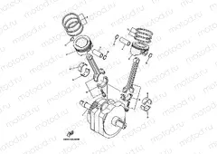 Crankshiyaft. Piston