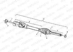 Cv JOINT 6X6 350L S938739 (4924362436014A) | Cv JOINT 6X6 350L S938739 (4924362436014A)