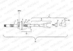 CV JOINT - BTB Scrambler 400 W98BC38C (4947254725B004) | CV JOINT - BTB Scrambler 400 W98BC38C (4947254725B004)