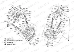 Cylinder head and valves