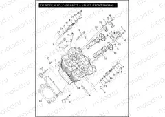 CYLINDER HEAD, CAMSHAFTS, & VALVES (1 OF 2)