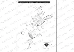 CYLINDER, HEAD, & VALVES - 883C/L/N/R, 1200C/L/N/X