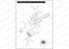 CYLINDER, HEAD, & VALVES - 883/C/L/R, 1200C/L/N/R