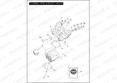 CYLINDER, HEAD, & VALVES - XR1200