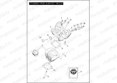 CYLINDER, HEAD, & VALVES - XR1200