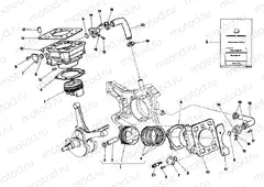 CYLINDER - PISTON » ENGINE CASE