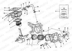 CYLINDER - PISTON » ENGINE CASE