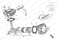 CYLINDER - PISTON » ENGINE CASE