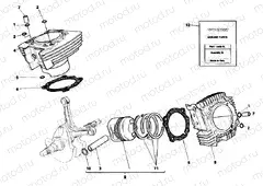 CYLINDER - PISTON » ENGINE CASE