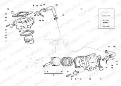 CYLINDER - PISTON » ENGINE CASE