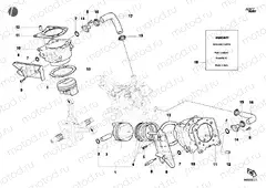 CYLINDER - PISTON » ENGINE CASE