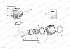 CYLINDER - PISTON » ENGINE CASE