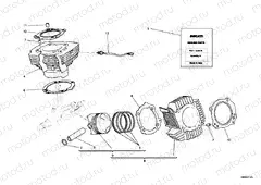 CYLINDER - PISTON » ENGINE CASE