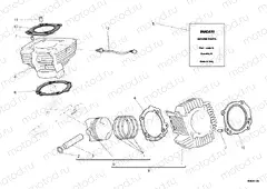 CYLINDER - PISTON » ENGINE CASE