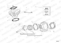 CYLINDER - PISTON » ENGINE CASE