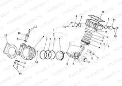 Cylinder with piston