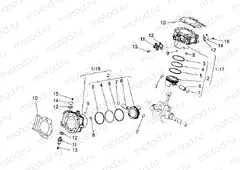 Cylinder with piston