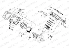 Cylinder with piston